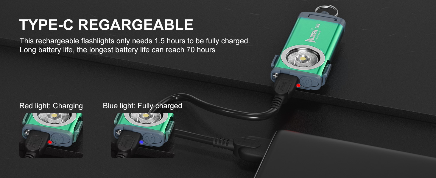 edc flashlight rechargeable