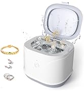 KUNPHY Ultrasonic Cleaner, Jewelry Cleaner 7.5Oz 46kHz, Professional Ultrasound Machine with One-...