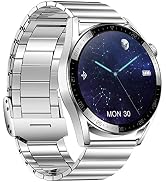 Smart Watch for Men Bluetooth Call Heart Rate Blood Pressure Monitor Smartwatch Business Stainles...