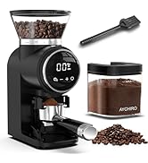 AYCHIRO Conical Burr Coffee Grinder, Coffee Beans Grinder with 30 Grinding Settings, Automatic Bu...