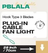 plug-in cable fan light