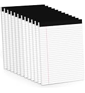 12 Pack Note Pads 8.5 x 11 White Legal Pads 8.5 x 11 Wide Ruled Lined Writing Pads Legal Notepads...