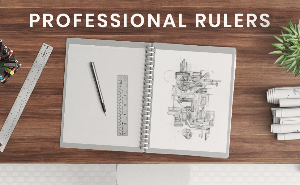 Durable Professional Stainless Steel Rulers