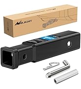 Nilight Trailer Hitch Receiver Extender Adapter Reducer 2 to 1-1/4 Inch Hitch Adapter 6-4/5 inch ...