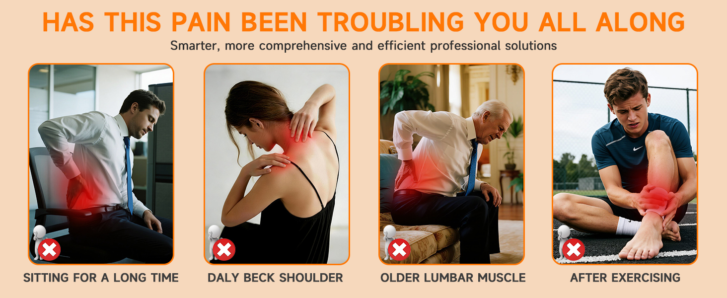 back massager for pain relief deep tissue