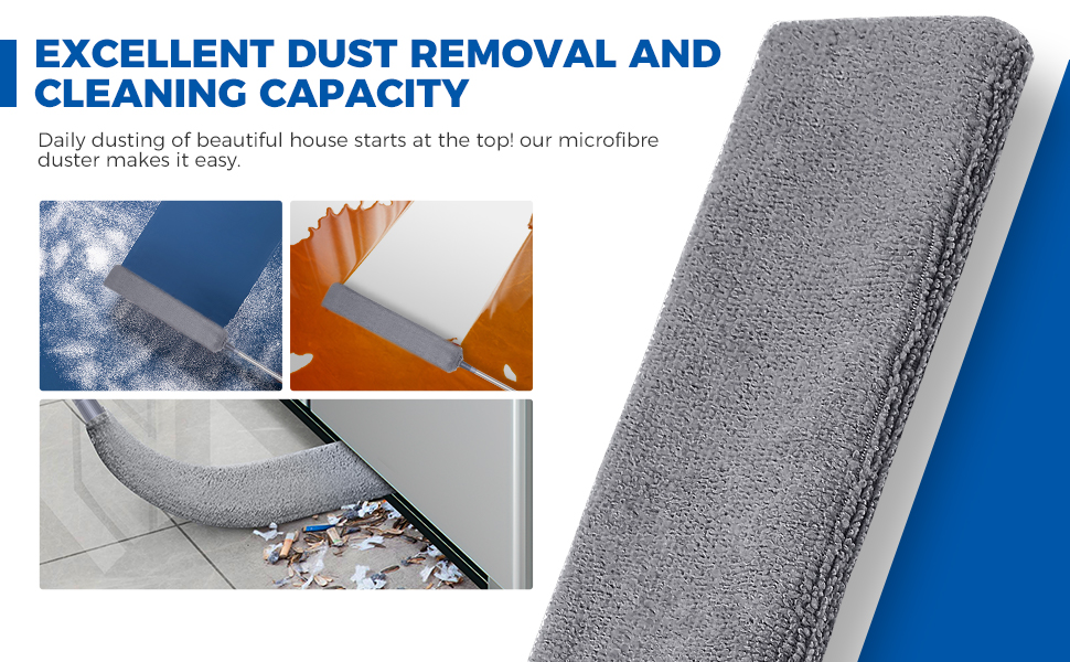 6pcs Dusters Replacement Cloth for Cleaning Removable Gap Dusting Cloths Reusable Microfiber Cloth