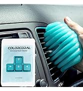 COLORCORAL Dust Cleaner Keyboard Cleaning Gel Universal Cleaning Gadget Slime for Car Cleaning an...