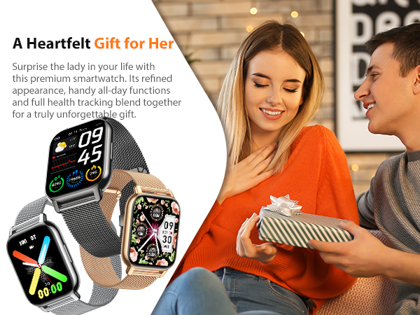 smart watch for iphone compatible; watch gift for women