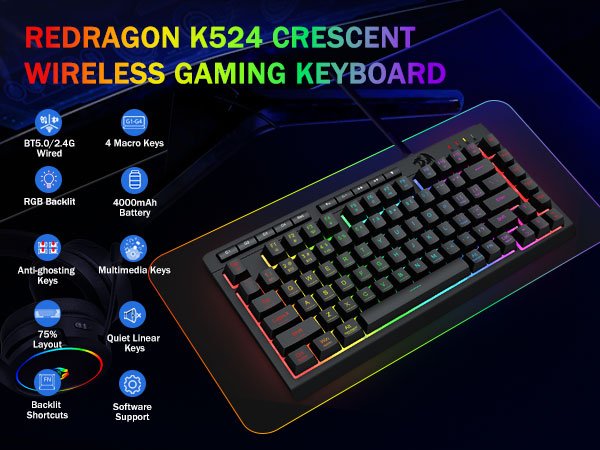 wireless gaming keyboard