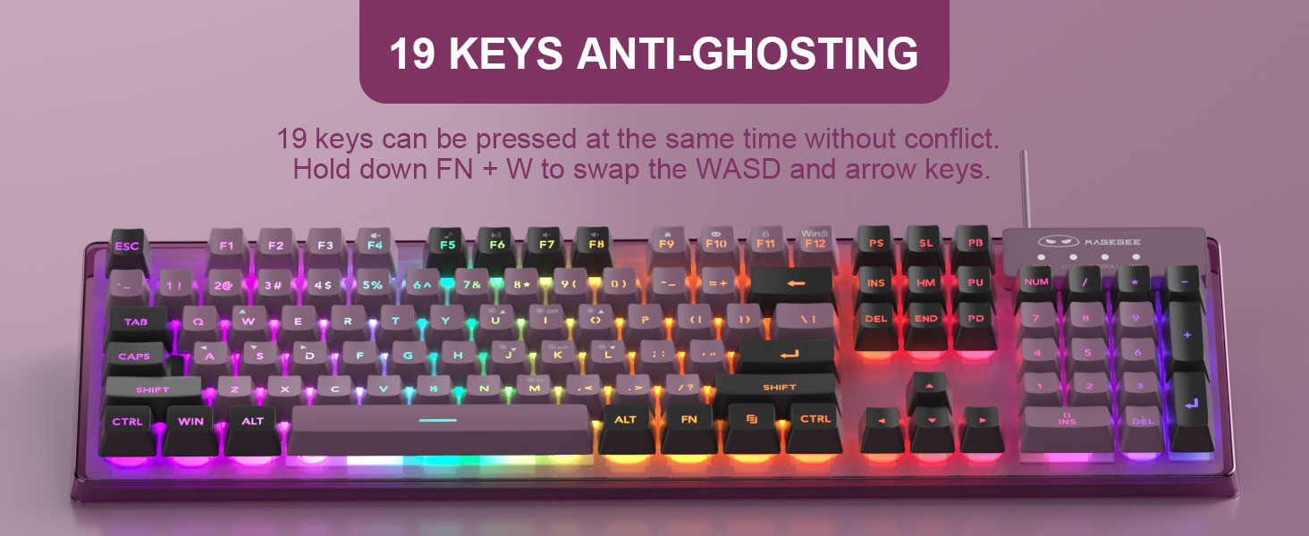 19 Keys Anti-Ghosting