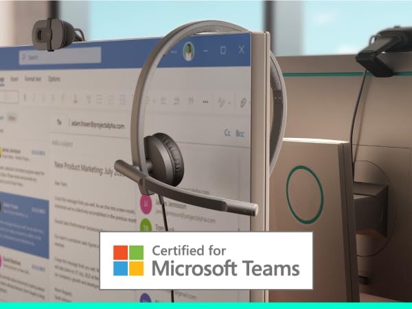 Logitech H570e USB Headset with Noise-Canceling Mics and Inline Controls