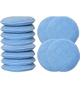 Simple Houseware Car Wash Sponge Wax Microfiber Applicator Pads, 12-Pack