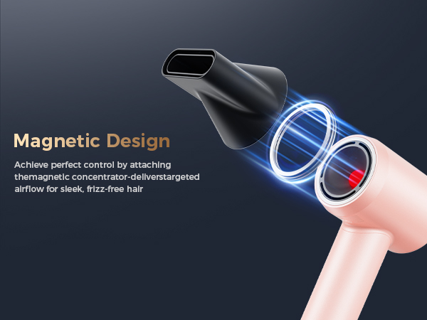 blow dryer professional with Magnetic Nozzle
