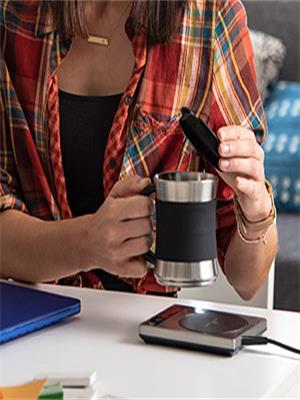 Make sure your beverage stays warm even as the first few hours of the day whiz by.
