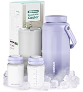 WEMOH Breast Milk Cooler Bottle - 12H+ Ice-Cold/24H Safe Storage, Compatible with Spectra Pumps, ...