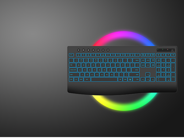 backlit wireless keyboard