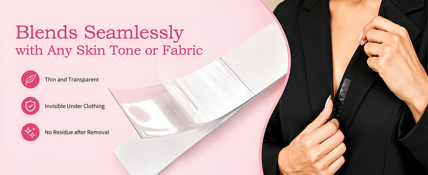 Strong Double-Sided Invisible Adhesive Body Tape for Clothes Dresses