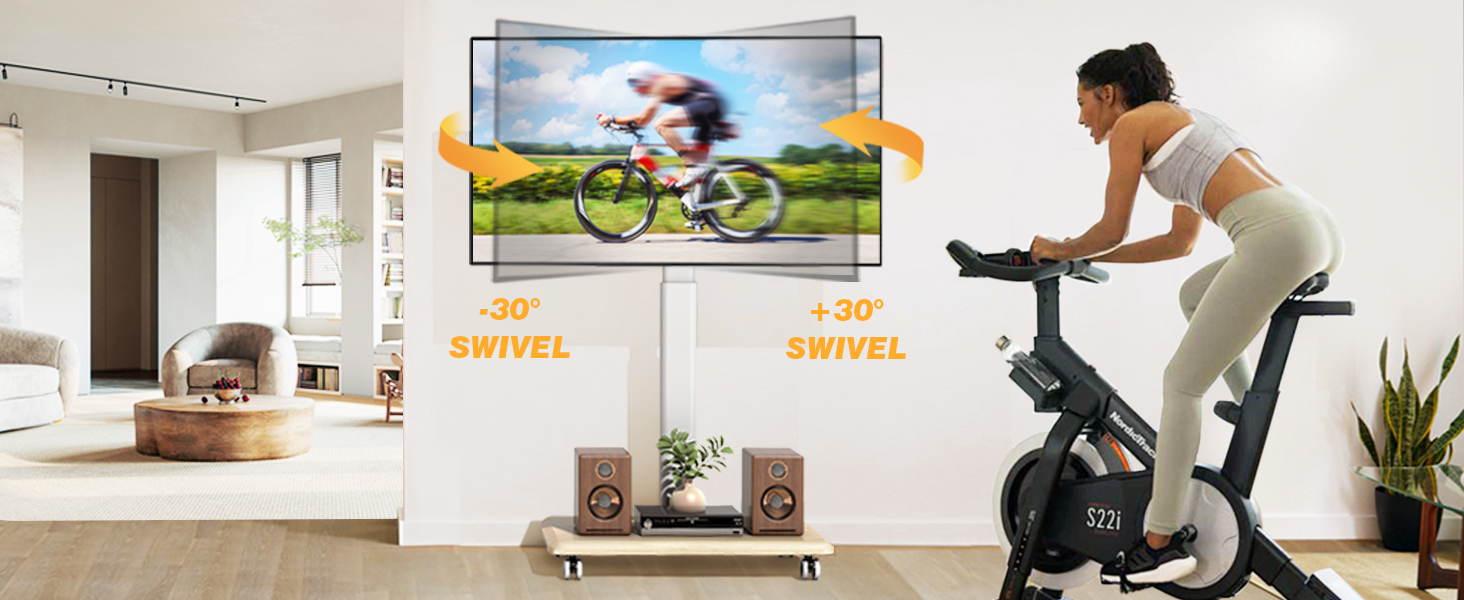 Rolling TV Stand