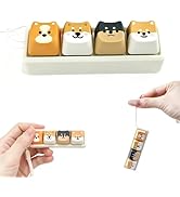 Cute Dog Keyboard Fidget Toy,Clicker Fidget Keychain,Keyboard Button Finger Clicker for Anxiety R...