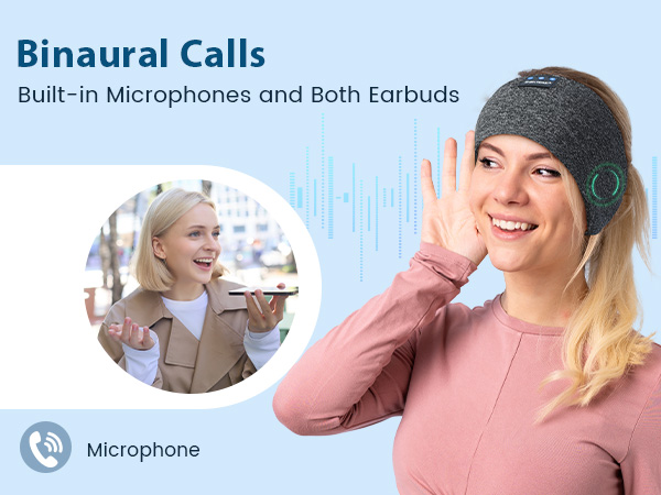 Wireless Music Eye Mask with Ultra-Thin Stereo Speakers for Men, Women, Tech Gifts, Grey