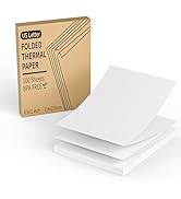 FungLam Thermal Printer Paper 8.5 x 11 Inch, 100 Sheets US Letter Size Thermal Paper, Folded, Con...