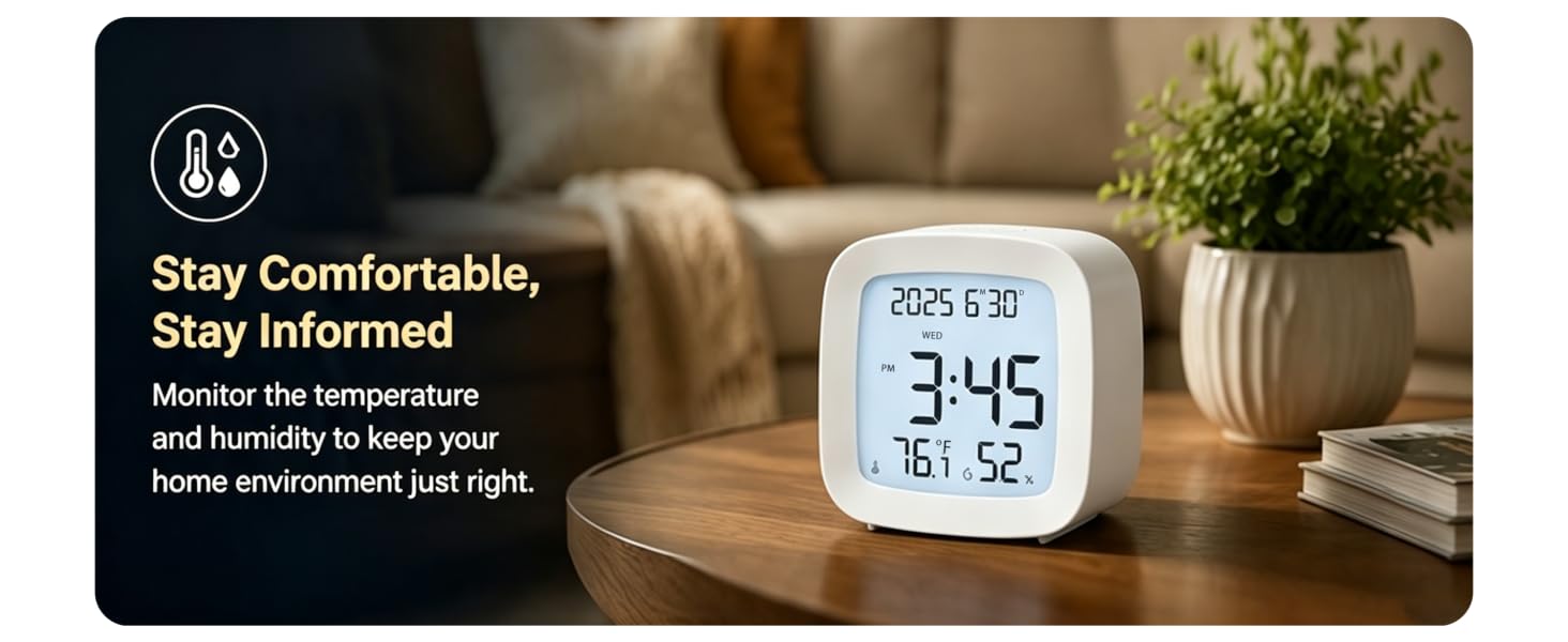 LCD bedroom alarm clock