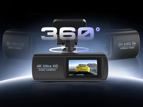 Dash Cam 4K Front and Rear Full HD Dash Camera for Cars
