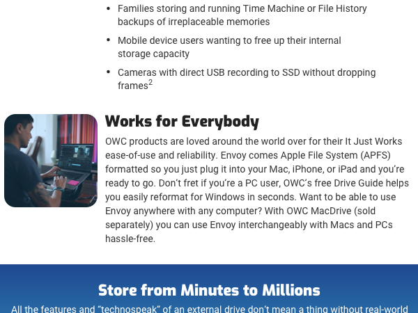 BUS POWERED EXTRENAL STORAGE BACKUP SSD HARD DRIVE MAC PC USB-C USB4 THUNDERBOLT PORTABLE RUGGED 