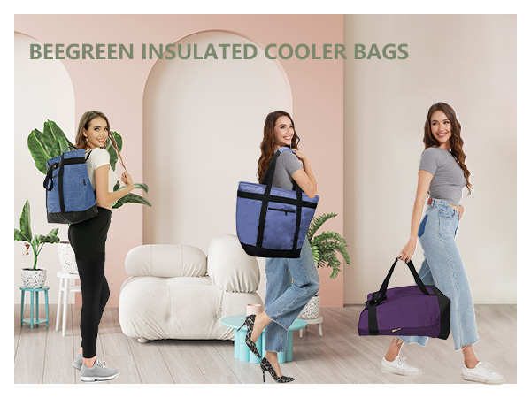 Cooler Bag Insulated Grocery Bags Large Freezer Shopping Cooler Tote