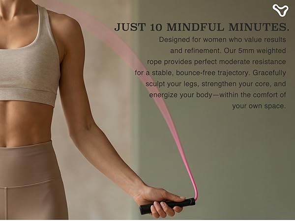 Aesthetic Jump Rope for Women - Apartment-Friendly Silent Rotation