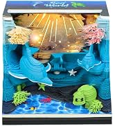 3D Time Piece Calendar, 2027 Desk Calendar With LED Light, 3d Tree Memo Pad Creative Desk Calenda...