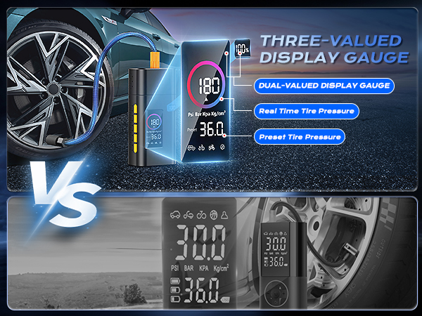 tire inflator portable air compressor cordless compact rechargeable pump for car tires 110v