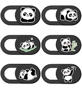 PRESSINART Panda Camera Cover Slide Cute Animal Design Privacy Guard Webcam Protector for Laptop ...