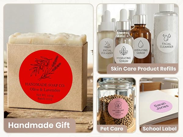 Soap Candles Perfume Face cream Serum Teething sticks handmade gift pet skin care school name tag