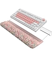 AnyShock 2 in 1 Keyboard Stand with Wrist Rest, 3-Angle Adjustable Keyboard Riser for Typing, Ant...