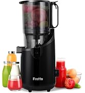 Cold Press Juicer Machines, Slow Masticating Juicer with 5.3" Extra Large Feed Chute Fit Whole Fr...