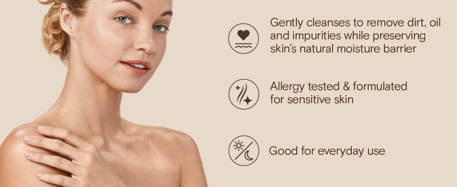 Gently cleanses to help you feel calm and relaxed