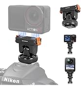 REYGEAK Cold Shoe Adapter Mount for DJI Osmo 360/Action 5 Pro/4/3,Magnetic Quick Release Mount wi...
