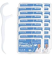 FRESHLIX Dental Floss Picks 1000 Count Tooth Picks Flossers Gen 3 Toothpicks Sticks to Remove Pla...