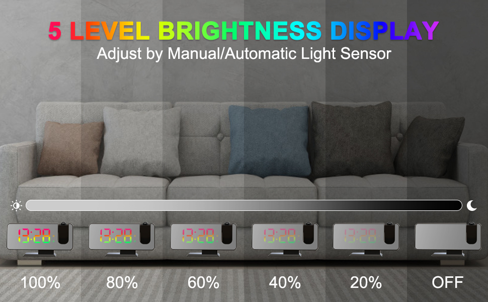 RGB Digital Alarm Clock 