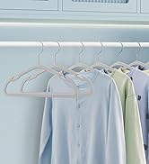 SONGMICS Kids Hangers 50 Pack, 13.8 x 7.9 Inches, Baby Hangers for Closet, Non-Slip Velvet Hanger...