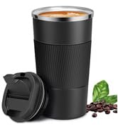 the coffee cup is made from a plastic cup.