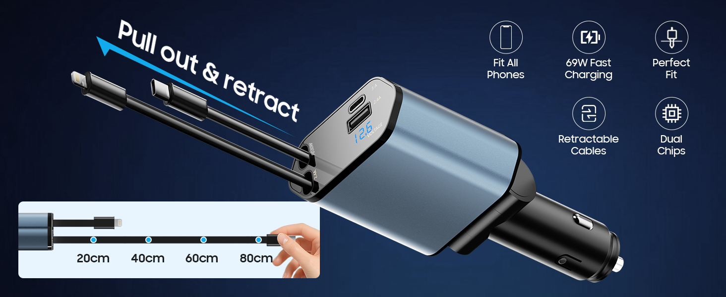 Retractable Car Charger