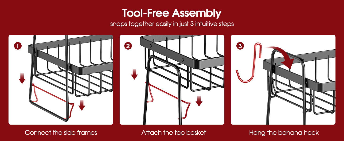 fruit basket for kitchen counter