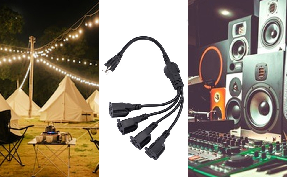 3 Way Outdoor Indoor Extension Cord 