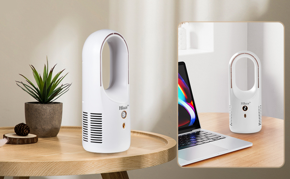 bladeless fan bedroom fan desk fans small quiet rechargeable fan