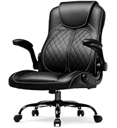 GTRACING Office Computer Gaming Chair Ergonomic Desk Chair for Adults with Lumbar Support Flip-Up...