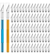 Jetmore 72 Pack Exacto Knife Kit, Craft Knife Hobby Knife, Precision Exacto Knife Set, 2 Handles ...