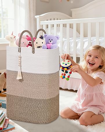 large laundry basket for baby toys