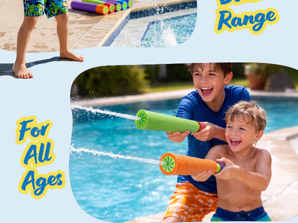 Foam Blaster Water Guns 6 Pk